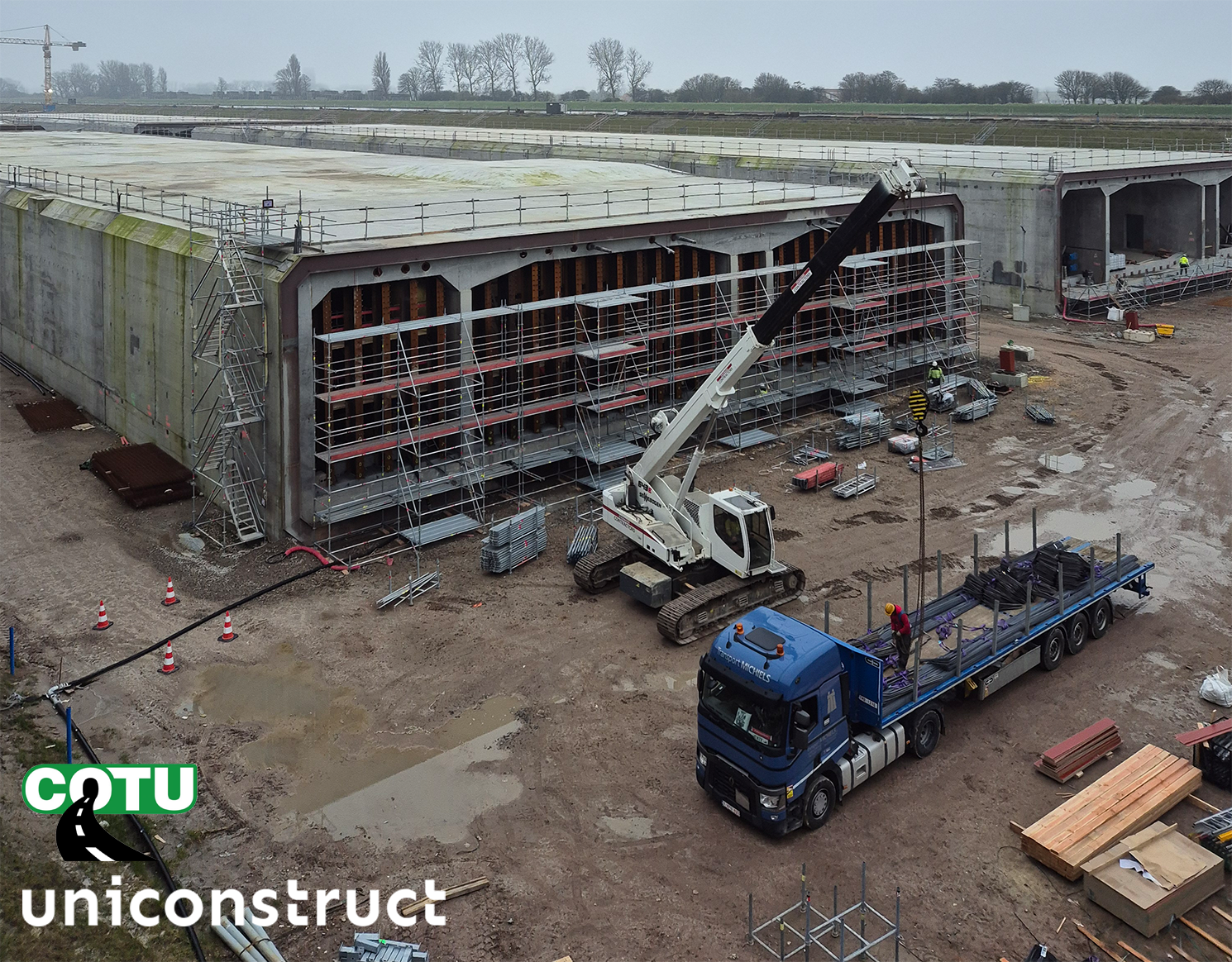 Uniconstruct draagt steentje bij aan bouw van de Scheldetunnel - Oosterweelverbinding