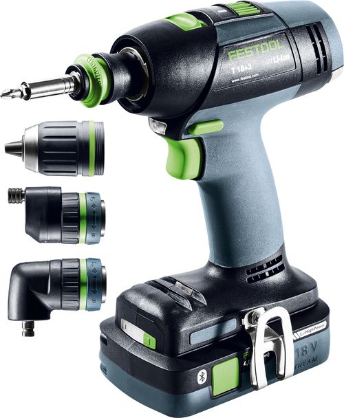 Festool accuschroefboor t18+3 hpc4,0 i-set